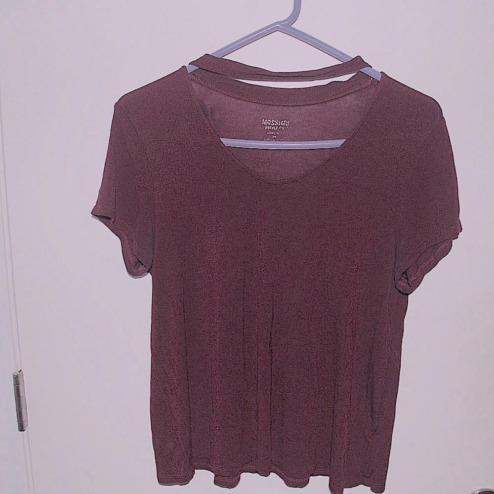 Burgundy Short Sleeve top